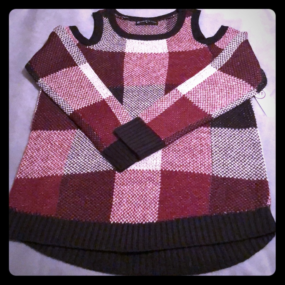FTF Cold Shoulder Sweater